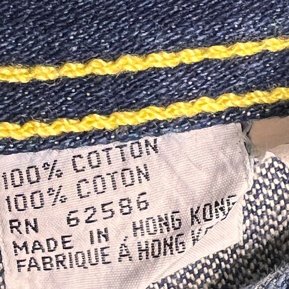 Vintage 80s New Orleans Jeans Vigoroso Denim Straight Leg High Waist Size 12/14 - Picture 11 of 13